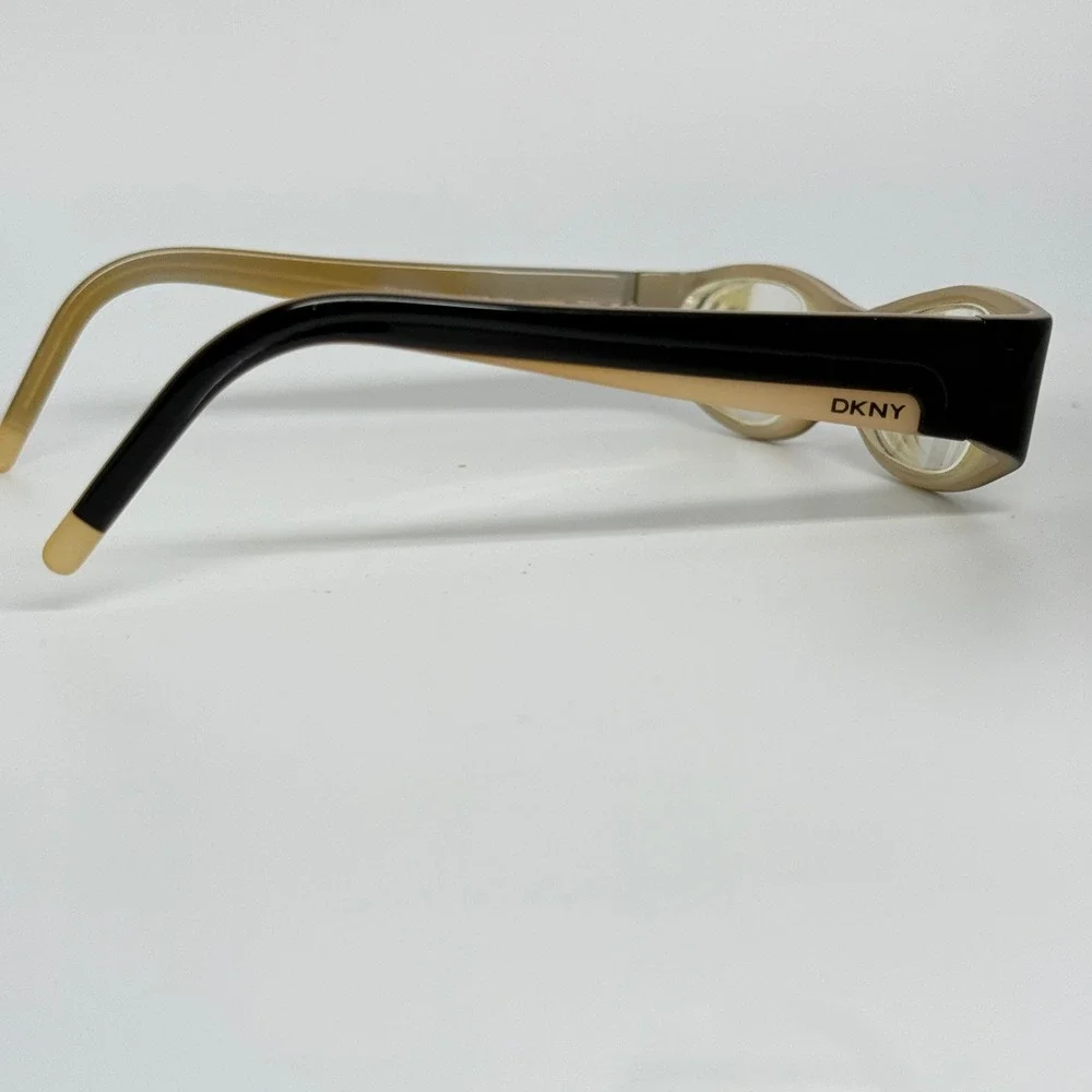 DKNY DY 4579 Black Beige Oval Eyeglasses Frames 50-16-135 Womens‎ Eyewear 21650